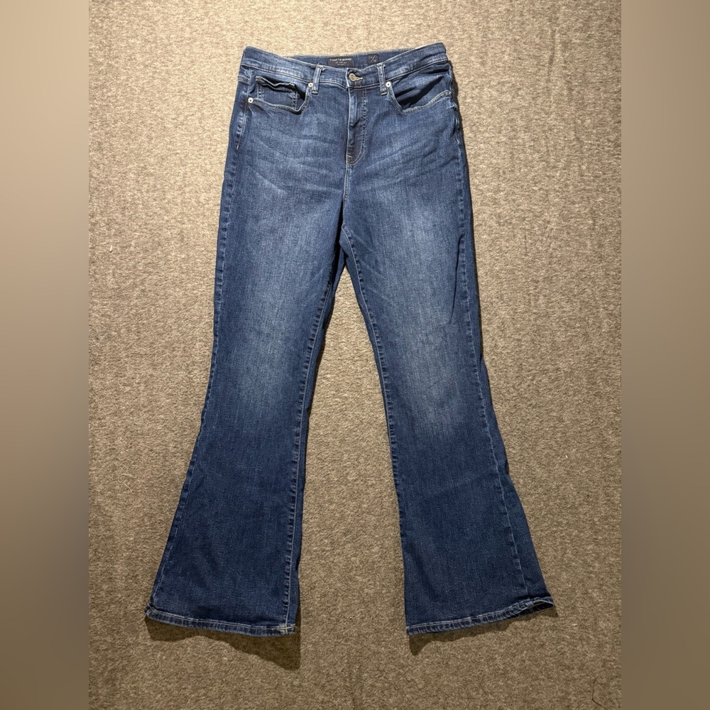 Lucky Brand Jeans Womens 14/32 blue Stevie High Rise Flare stretch western 33x32